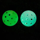Maxbell Luminous Pickleball Ball Competition Ball 74mm Standard for Outdoor Courts Green