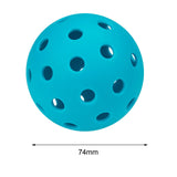 Maxbell Luminous Pickleball Ball Competition Ball 74mm Standard for Outdoor Courts Light Blue