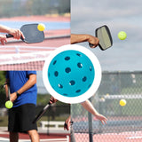 Maxbell Luminous Pickleball Ball Competition Ball 74mm Standard for Outdoor Courts Light Blue