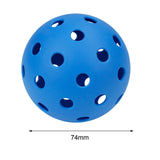 Maxbell Luminous Pickleball Ball Competition Ball 74mm Standard for Outdoor Courts Blue