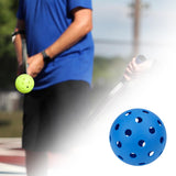 Maxbell Luminous Pickleball Ball Competition Ball 74mm Standard for Outdoor Courts Blue