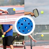 Maxbell Luminous Pickleball Ball Competition Ball 74mm Standard for Outdoor Courts Blue