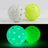 Maxbell Luminous Pickleball Ball Competition Ball 74mm Standard for Outdoor Courts White
