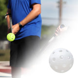 Maxbell Luminous Pickleball Ball Competition Ball 74mm Standard for Outdoor Courts White