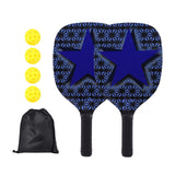 Maxbell Pickleball Paddles Set of 2 4 Balls with Carry Bag Comfort Grip Portable