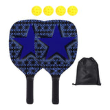 Maxbell Pickleball Paddles Set of 2 4 Balls with Carry Bag Comfort Grip Portable