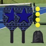 Maxbell Pickleball Paddles Set of 2 4 Balls with Carry Bag Comfort Grip Portable