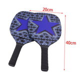 Maxbell Pickleball Paddles Set of 2 4 Balls with Carry Bag Comfort Grip Portable