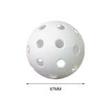Maxbell Durable Pickleball Balls Indoor Outdoor Pickleball Ball Airflow Hollow White