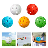 Maxbell Durable Pickleball Balls Indoor Outdoor Pickleball Ball Airflow Hollow White