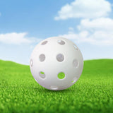 Maxbell Durable Pickleball Balls Indoor Outdoor Pickleball Ball Airflow Hollow White