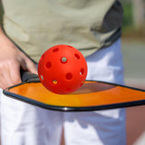 Maxbell Durable Pickleball Balls Indoor Outdoor Pickleball Ball Airflow Hollow Orange