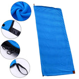 Maxbell Soft Fleece Sleeping Bag Liner Business Backpacking Thermal Camping Blanket Blue