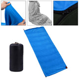 Maxbell Soft Fleece Sleeping Bag Liner Business Backpacking Thermal Camping Blanket Blue