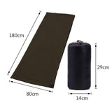 Maxbell Soft Fleece Sleeping Bag Liner Business Backpacking Thermal Camping Blanket Gray