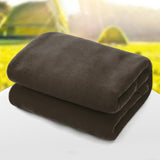 Maxbell Soft Fleece Sleeping Bag Liner Business Backpacking Thermal Camping Blanket Gray