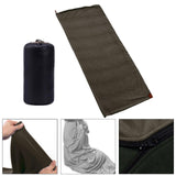 Maxbell Soft Fleece Sleeping Bag Liner Business Backpacking Thermal Camping Blanket Gray