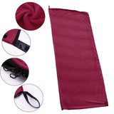 Maxbell Soft Fleece Sleeping Bag Liner Business Backpacking Thermal Camping Blanket Deep Red