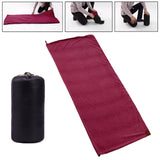Maxbell Soft Fleece Sleeping Bag Liner Business Backpacking Thermal Camping Blanket Deep Red