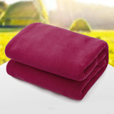 Maxbell Soft Fleece Sleeping Bag Liner Business Backpacking Thermal Camping Blanket Deep Red