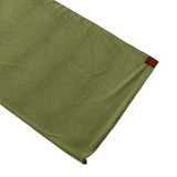 Maxbell Soft Fleece Sleeping Bag Liner Business Backpacking Thermal Camping Blanket Dark Green