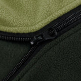 Maxbell Soft Fleece Sleeping Bag Liner Business Backpacking Thermal Camping Blanket Dark Green