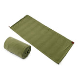 Maxbell Soft Fleece Sleeping Bag Liner Business Backpacking Thermal Camping Blanket Dark Green