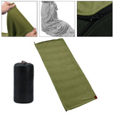 Maxbell Soft Fleece Sleeping Bag Liner Business Backpacking Thermal Camping Blanket Dark Green