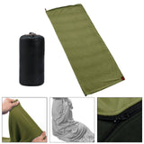 Maxbell Soft Fleece Sleeping Bag Liner Business Backpacking Thermal Camping Blanket Dark Green
