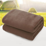 Maxbell Soft Fleece Sleeping Bag Liner Business Backpacking Thermal Camping Blanket Coffee