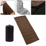 Maxbell Soft Fleece Sleeping Bag Liner Business Backpacking Thermal Camping Blanket Coffee