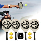 Maxbell Pickleball Rackets Durable Pickleball Paddles for Player Training Play With 4 Balls