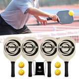 Maxbell Pickleball Rackets Durable Pickleball Paddles for Player Training Play With 4 Balls