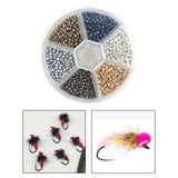 Maxbell Fly Tying Beads Tungsten Slotted Beads 2mm 3mm for Fishing Lovers Angler Metal 3mm