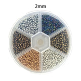 Maxbell Fly Tying Beads Tungsten Slotted Beads 2mm 3mm for Fishing Lovers Angler Metal 2mm