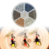 Maxbell Fly Tying Beads Tungsten Slotted Beads 2mm 3mm for Fishing Lovers Angler Metal 2mm