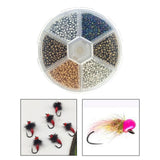 Maxbell Fly Tying Beads Tungsten Slotted Beads 2mm 3mm for Fishing Lovers Angler Metal 2mm