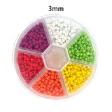 Maxbell Fly Tying Beads Tungsten Slotted Beads 2mm 3mm for Fishing Lovers Angler Multi 3mm