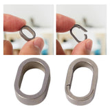 Maxbell Titanium Alloy Keychain Rings Clip Key Detachable Portable for Waist Belt closed