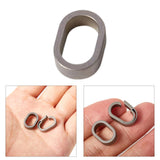 Maxbell Titanium Alloy Keychain Rings Clip Key Detachable Portable for Waist Belt closed