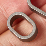 Maxbell Titanium Alloy Keychain Rings Clip Key Detachable Portable for Waist Belt closed