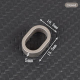 Maxbell Titanium Alloy Keychain Rings Clip Key Detachable Portable for Waist Belt closed