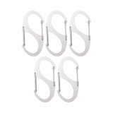 Maxbell 5x Keychain Hook clips S Shaped Hooks Hanger for Hiking Camping Backpacking 4.1cmx2cm