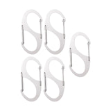 Maxbell 5x Keychain Hook clips S Shaped Hooks Hanger for Hiking Camping Backpacking 5cmx2.4cm