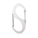 Maxbell 5x Keychain Hook clips S Shaped Hooks Hanger for Hiking Camping Backpacking 6.8cmx3.2cm
