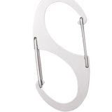 Maxbell 5x Keychain Hook clips S Shaped Hooks Hanger for Hiking Camping Backpacking 6.8cmx3.2cm