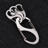 Maxbell 5x Keychain Hook clips S Shaped Hooks Hanger for Hiking Camping Backpacking 8.9cmx4.2cm