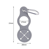 Maxbell Towel Hook Clip Supplies Ring Multifunction Water Bottle Holder for Sports Grey