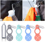 Maxbell Towel Hook Clip Supplies Ring Multifunction Water Bottle Holder for Sports Grey