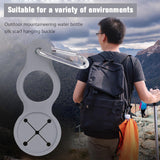 Maxbell Towel Hook Clip Supplies Ring Multifunction Water Bottle Holder for Sports Grey